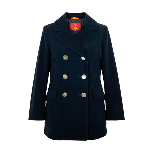 28k6 Vivienne Westwood RED LABEL ヴィヴィアンウエストウッド レッドレーベル オーブボタン Pコート 2 ブラックt18r