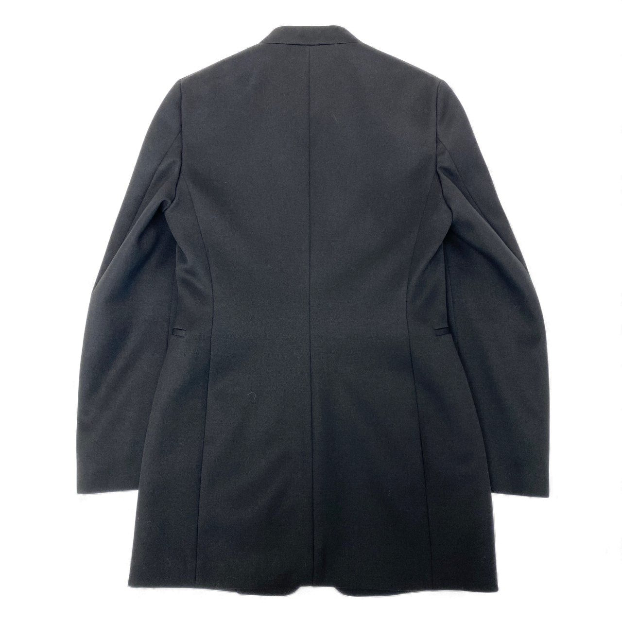 21L9【美品】JIL SANDER ジルサンダー 2024 ノーカラージャケット テーラードジャケット サイズ38 W JACKET 02 TMブラック レディースk02i