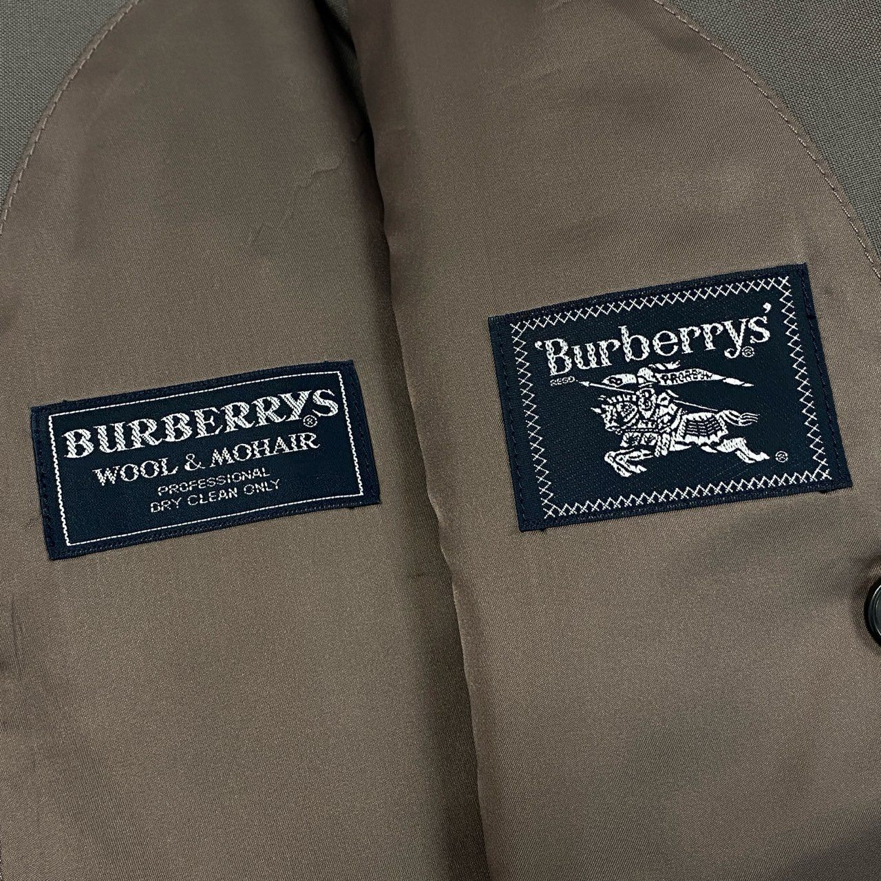 36a30 Burberrys バーバリーズ スーツセットアップ テーラードジャケット スラックス 92-80-170A5サイズ ブラウン メンズ 男性用o07t
