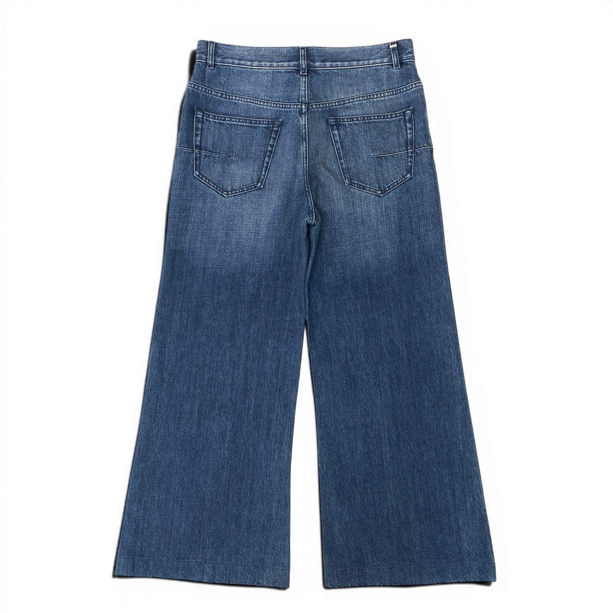 Ef25 Christian Dior クリスチャンディオール ワイドストレート デニムパンツ 942A10A3321 サイズ42 イタリア製 インディゴ コットン100％ レディースo07t