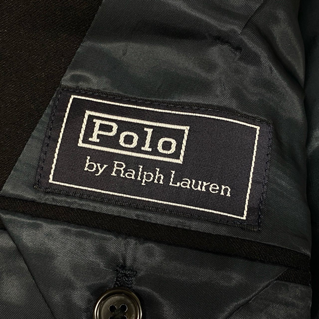 20a26 Polo by Ralph Lauren ポロバイラルフローレン テーラードジャケット シングル 2B 金ボタン メンズ 紳士服 AB5 ネイビー ウール100％u02t