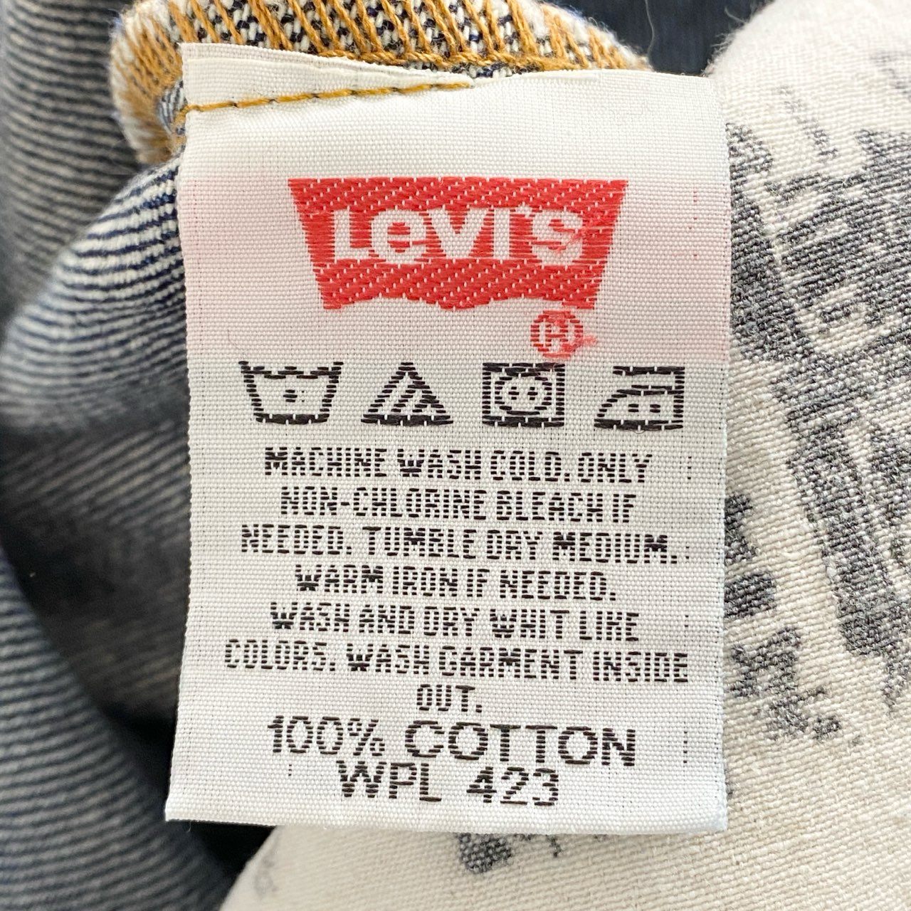 87i1 22SS Y.A.R.N ヤーン × Levi’s リーバイス Knit Motif Denim ニットモチーフデニムパンツ 96cm インディゴ DENIM