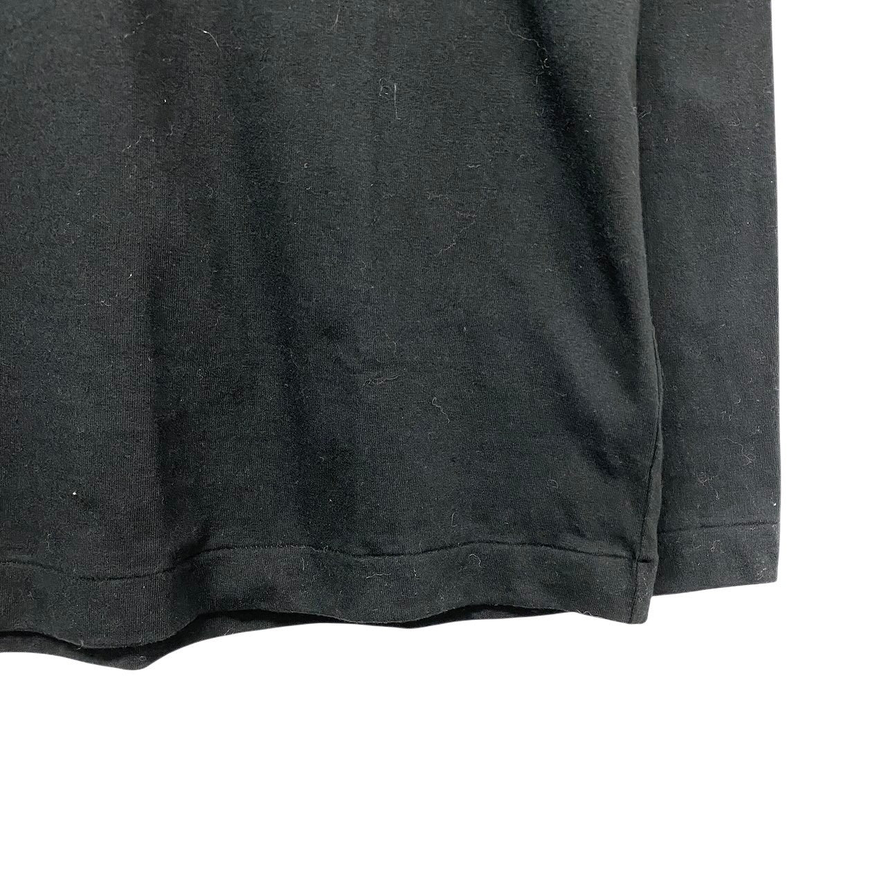 32e16 PLAY COMME des GARCONS プレイコムデギャルソン 長袖Tシャツ ロングスリーブTシャツ 胸元ワッペン AD2020 Lサイズ ブラック コットン100％ メンズo07t
