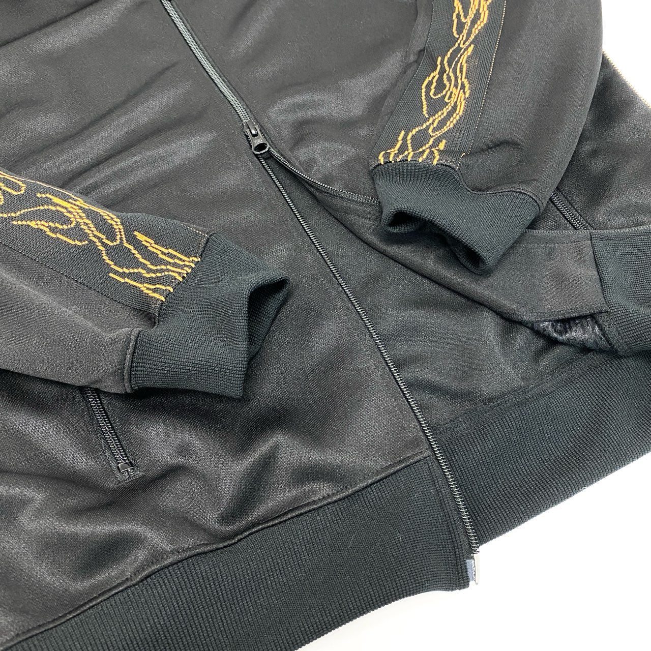 66k11 【極美品】Subculture MASTERMIND サブカルチャー マスターマインド TRACK JACKET トラックジャケット サイズ2 ブラック メンズ ジャージk02i