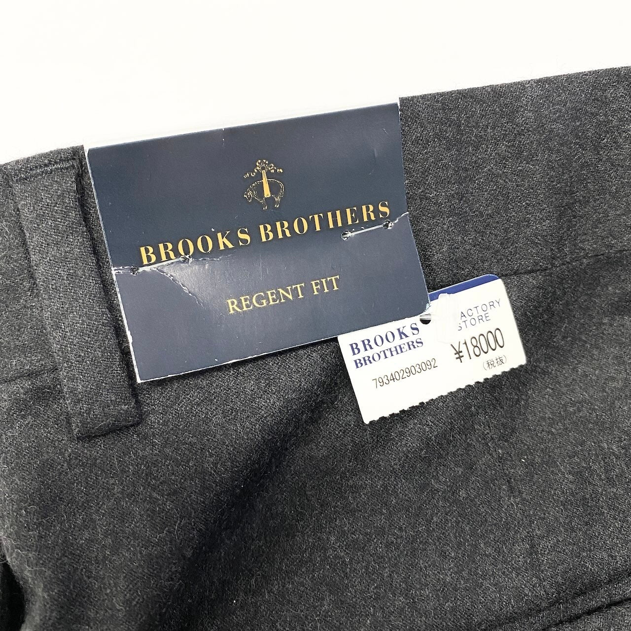 68d30 【未使用保管品】 BROOKS BROTHERS ブルックスブラザーズ REGENT FIT スラックスパンツ センタープレス ボトムス W30/L34 ブラック メンズ 紳士服u02t