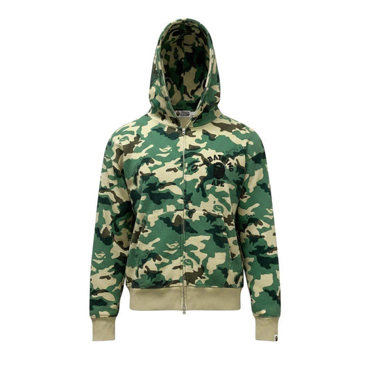 32e16 ABathing Ape アベイシングエイプ WOODLAND CAMO フルジップフーディー パーカー 001ZPJ301006M Lサイズ グリーン ベージュ コットン100％ メンズ 男性用t18r