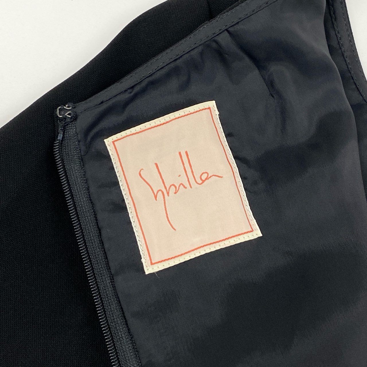 78i11 Sybilla シビラ 日本製 フレンチスリーブ ワンピース ドレス ロング丈 バックジップ Lサイズ ブラック レディースk02i
