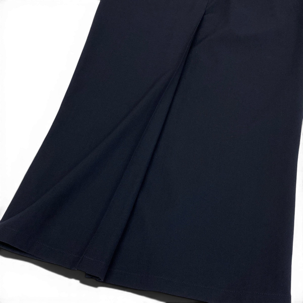30f6 A  Yohji Yamamoto ヨウジヤマモト バックスリット ロングスカート FG-S02-100 サイズ1 ネイビー ウール100％ レディース 女性服u02t