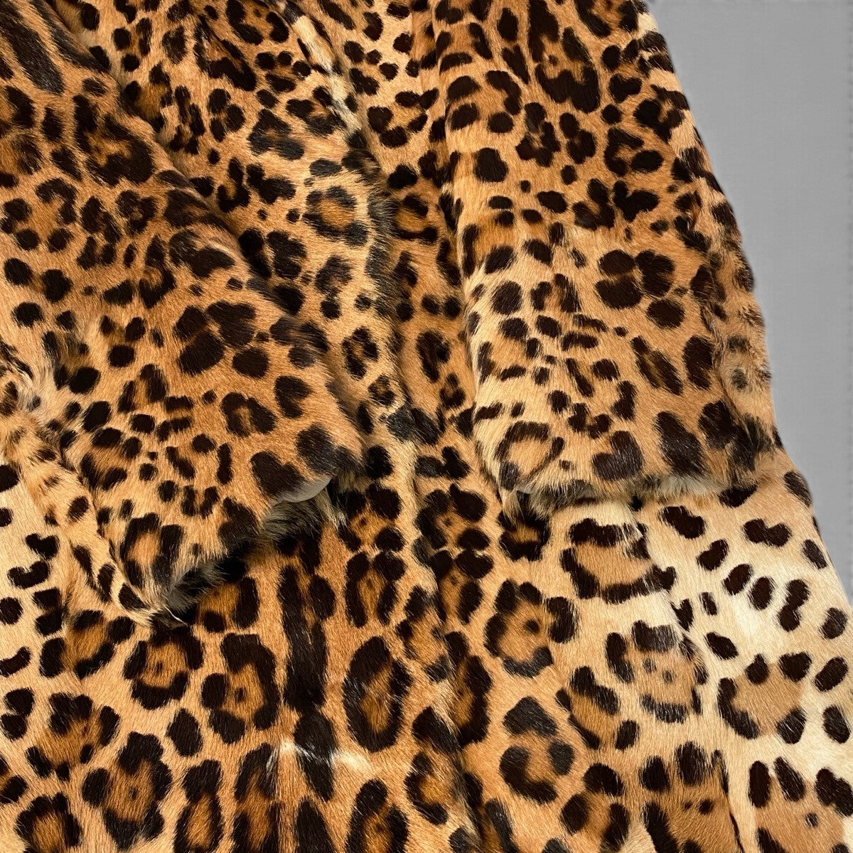 Ej26 【未使用タグ付】 定価1,632,400円 DOLCE＆GABBANA ドルチェアンドガッバーナ ファートリミングコート アニマル柄 F0H45FFUPNM1 サイズ38 ベージュ系 ゴート 山羊 レディースu02t