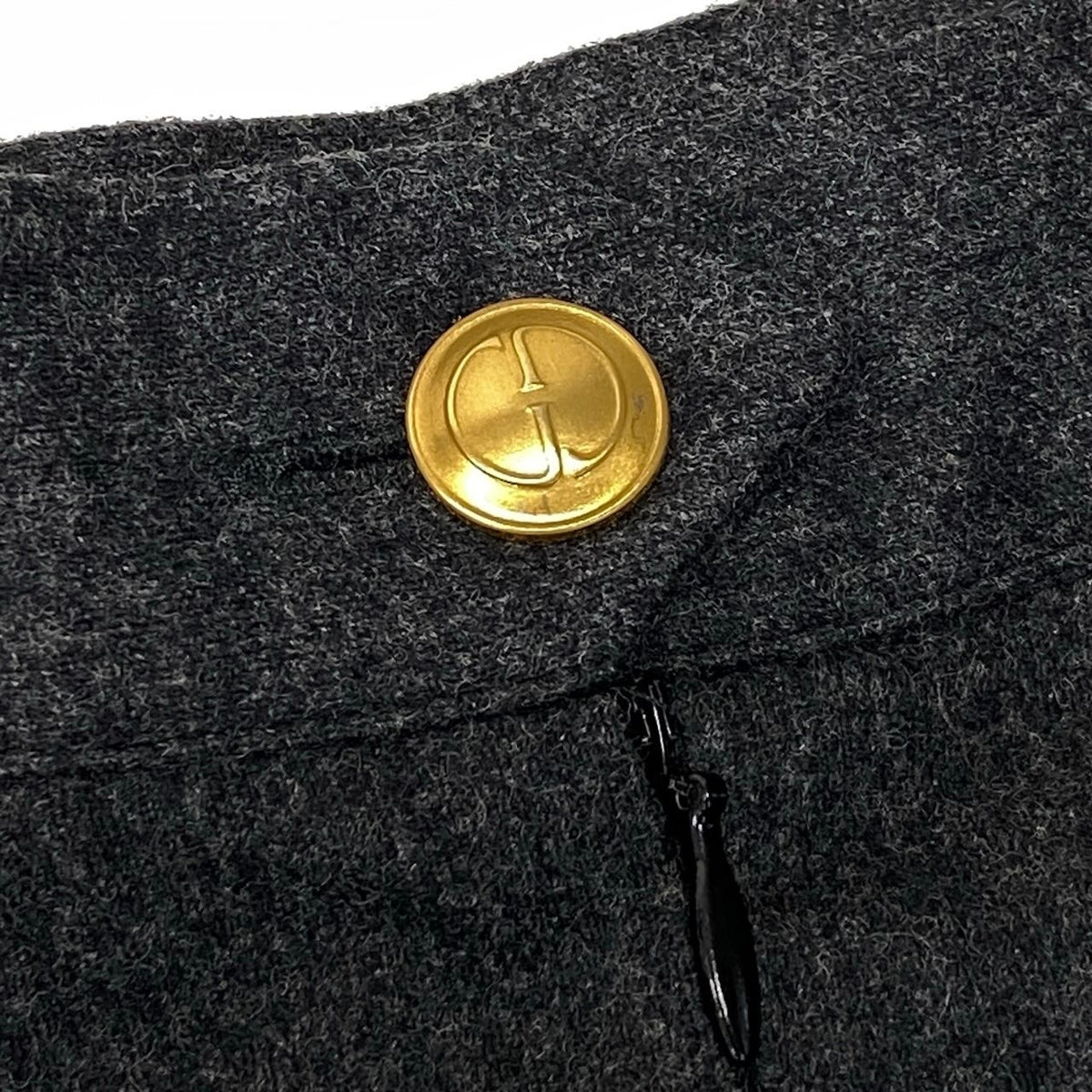 11i28 【美品】GUCCI グッチ 1998年 トムフォード期 ウールスカート タイトスカート 40サイズ グレー レディース 女性用u02t