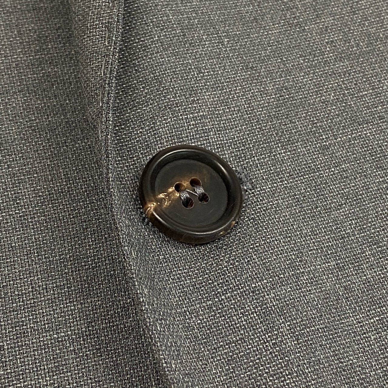 36b9《美品》 BRUNELLO CUCINELLI ブルネロクチネリ 3Bアンコンジャケット テーラードジャケット 48 グレー ウールシルク メンズk02i