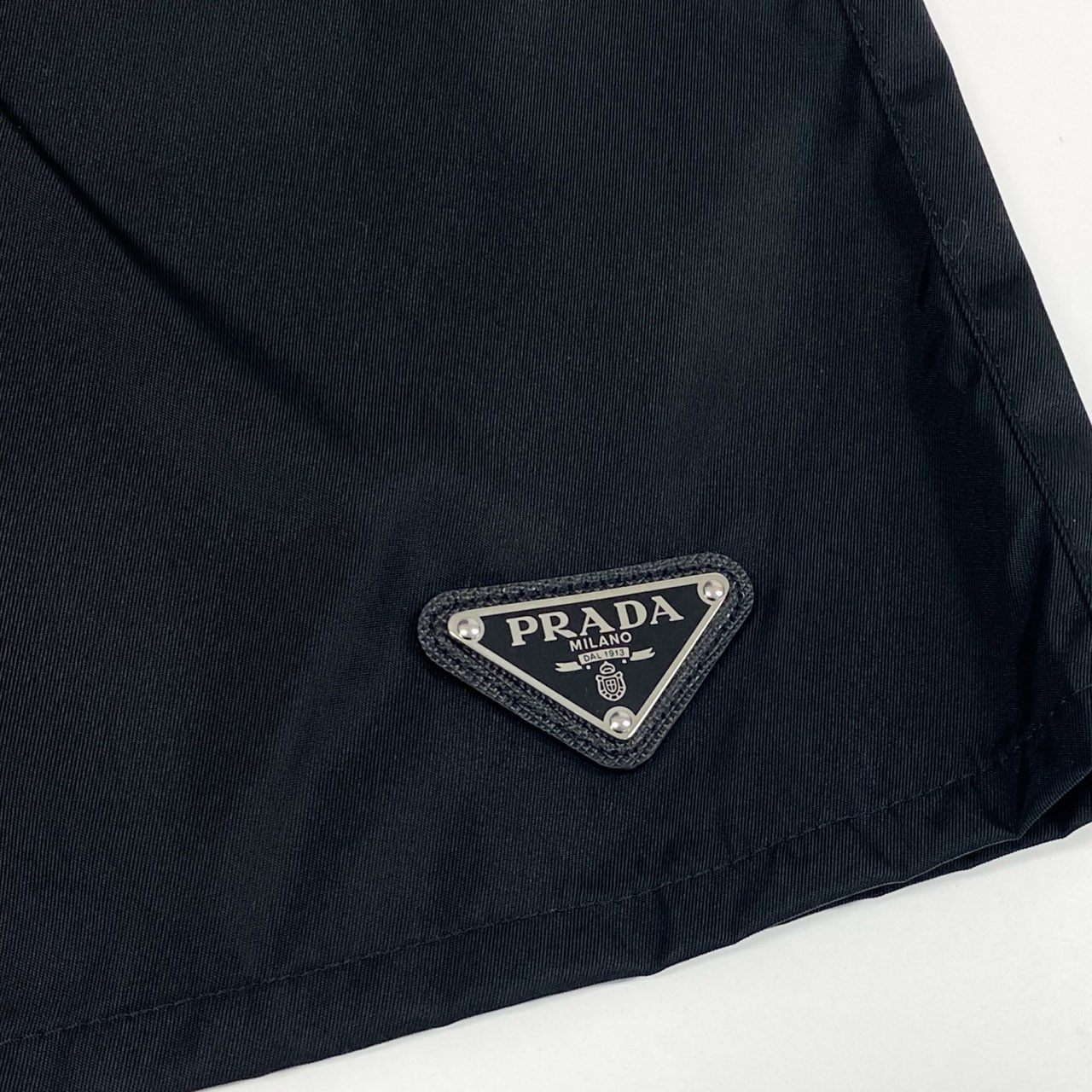 Ic16 PRADA プラダ トライアングルロゴ Re-Nylon ショートパンツ ショーツ Triangle Logo Short Pants 22C757 サイズ38 ブラックt18r