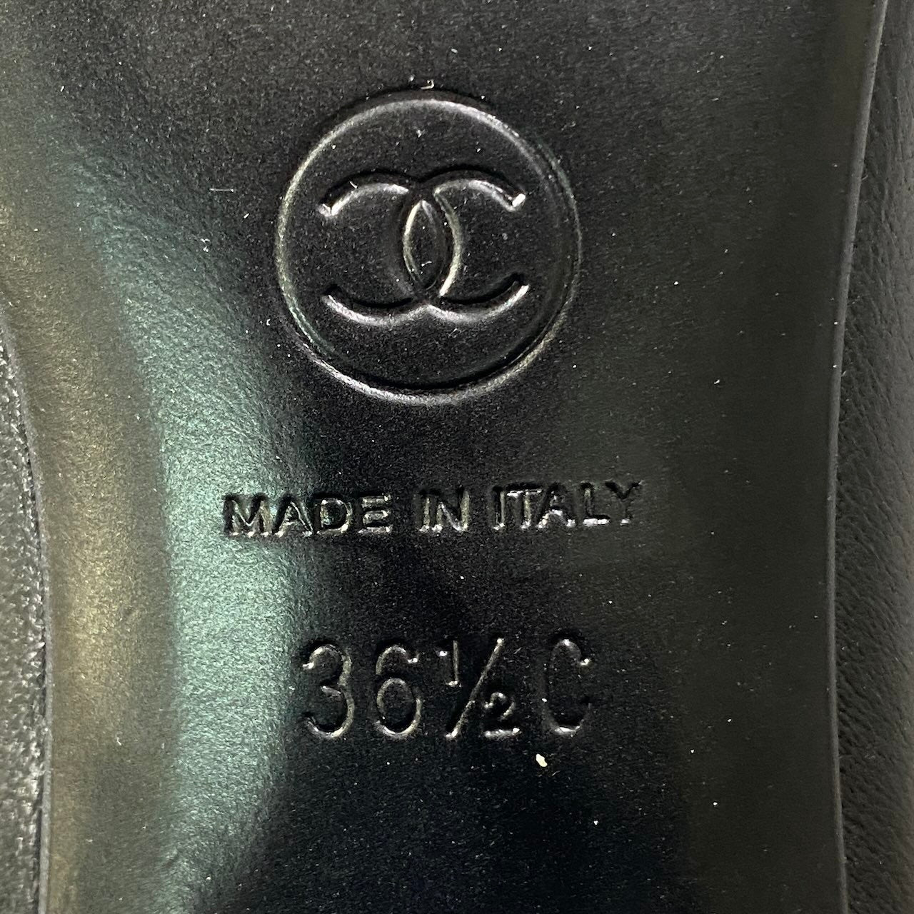 Cg14 CHANEL シャネル 2026クルーズ ココマーク メタルリング レザーブーツ G46933 サイズ36 1/2 ブラック レディースu02t