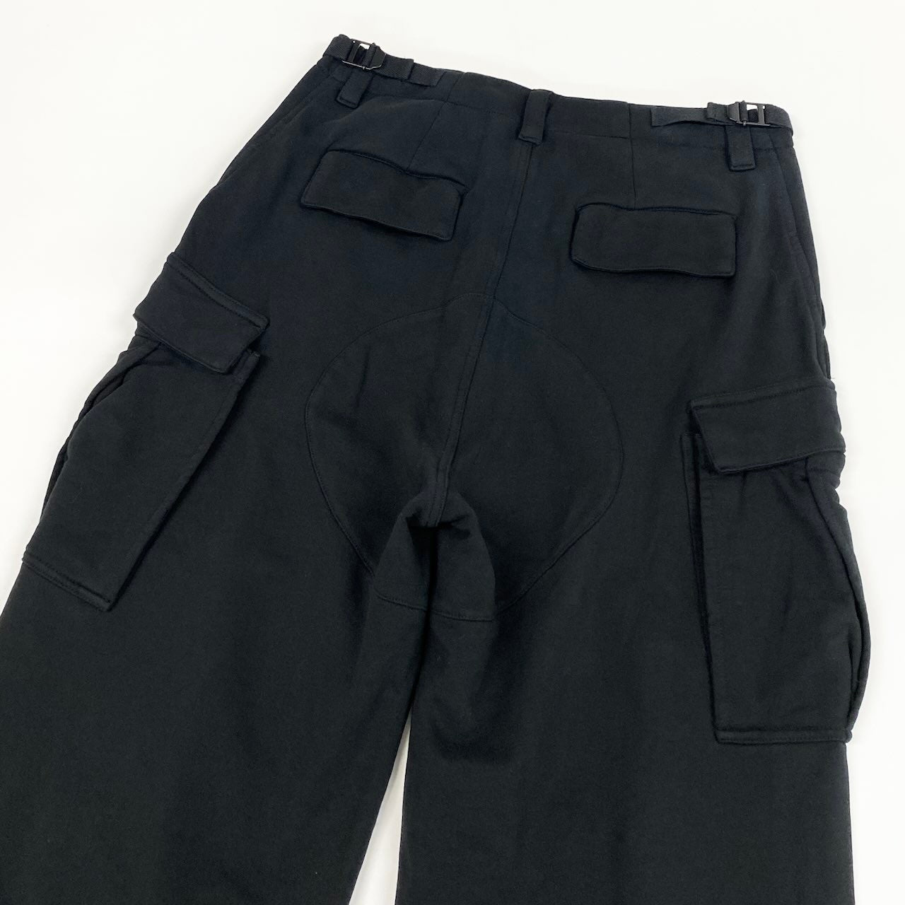 Md23 BALENCIAGA バレンシアガ 23ss Kick Cargo Pants スウェット カーゴ バギーパンツ 720243 サイズXXS ブラック コットン100％ ユニセックス 男女兼用k02i