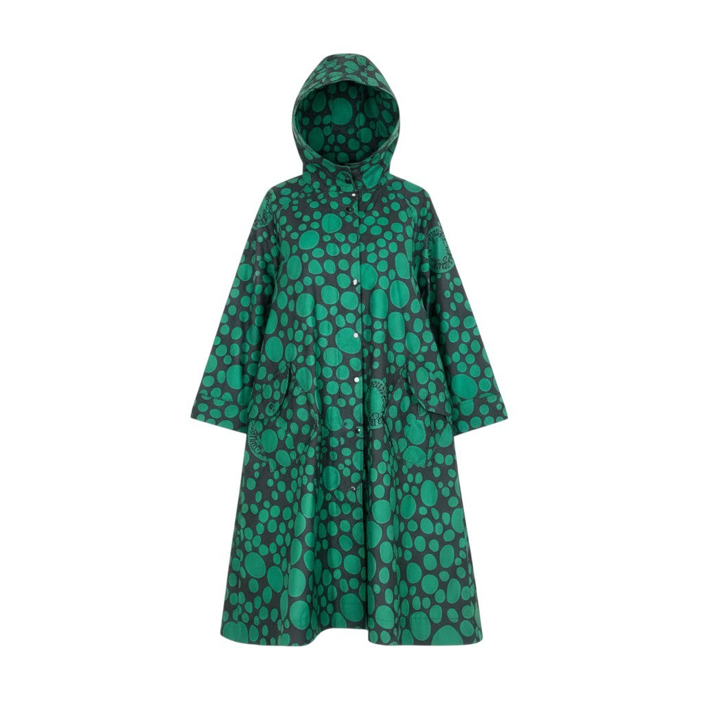 81a23 TOKUKO 1er VOL トクコプルミエヴォル 30周年記念モデル スプリングコート 薄手コート アウター 9 グリーン レディース 女性用u02t