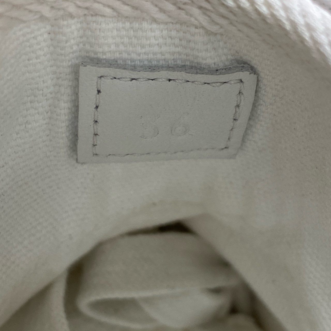 j4 HERMES エルメス イティネレール ショートブーツ ハイカットスニーカー ロゴプリント イタリア製 36 ホワイト キャンバスk02i