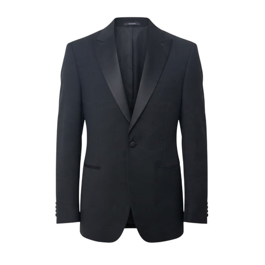 9j16 【未使用】 DIOR ディオール テーラードジャケット シングル1B ダブルショールカラー アシンメトリー サイズ50 ブラック ウール100％ メンズ フォーマルu02t