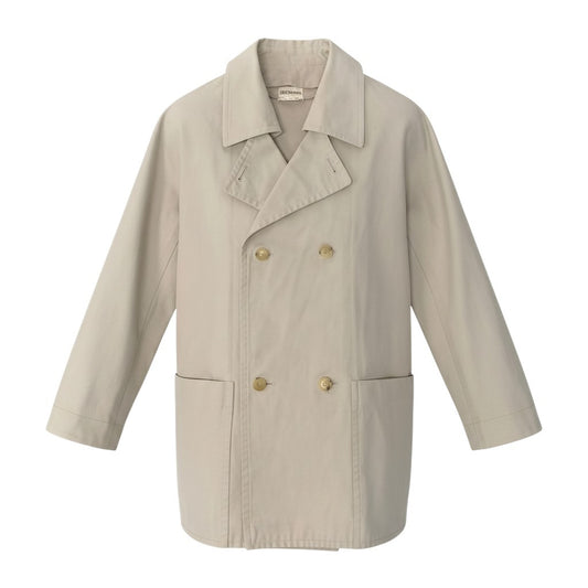 62e12 HERMES エルメス マルジェラ期 トレンチコート コットンジャケット フランス製 40サイズ ベージュ コットン100％ メンズ 男性用k02i