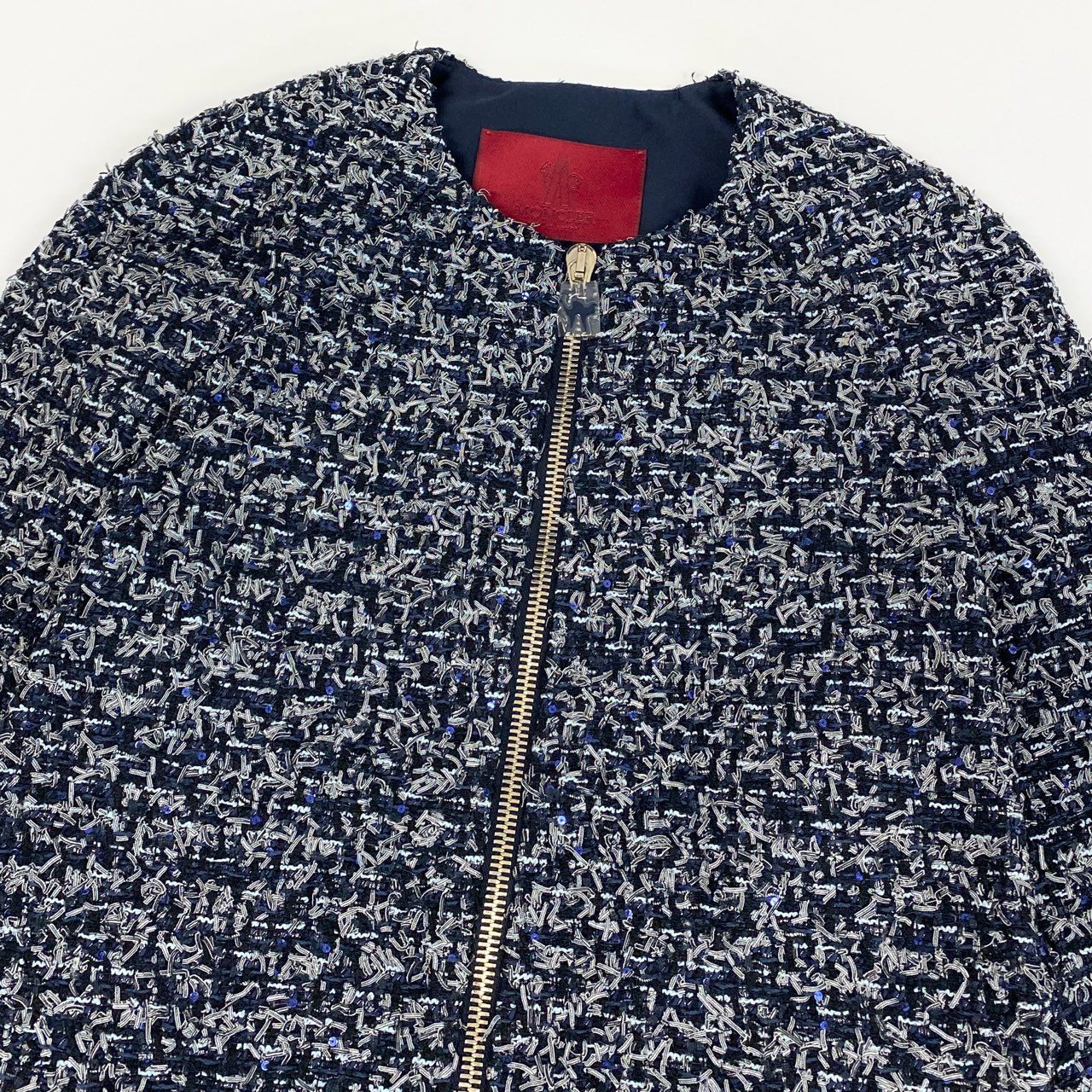 4a4 Moncler LAURINE GIACCONE モンクレール ローリン tweed coat ツイードコート アウター ダブルジップ size 0 レディース 女性用k02i