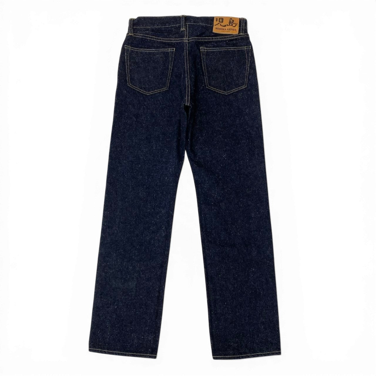 81c26 《極美品》 KOJIMA GENES 児島ジーンズ 20oz Nep Deniｍ ネップデニムパンツ サイズ34 濃紺 ヴィンテージストレート 青耳t18r