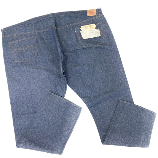 80i29 《保管品》 Levi's リーバイス 超巨大 66モデル バナー デッドストック ボタン裏6 4501-0117 W76 L45 濃紺 デニム 赤耳 タグ付き 展示t18r