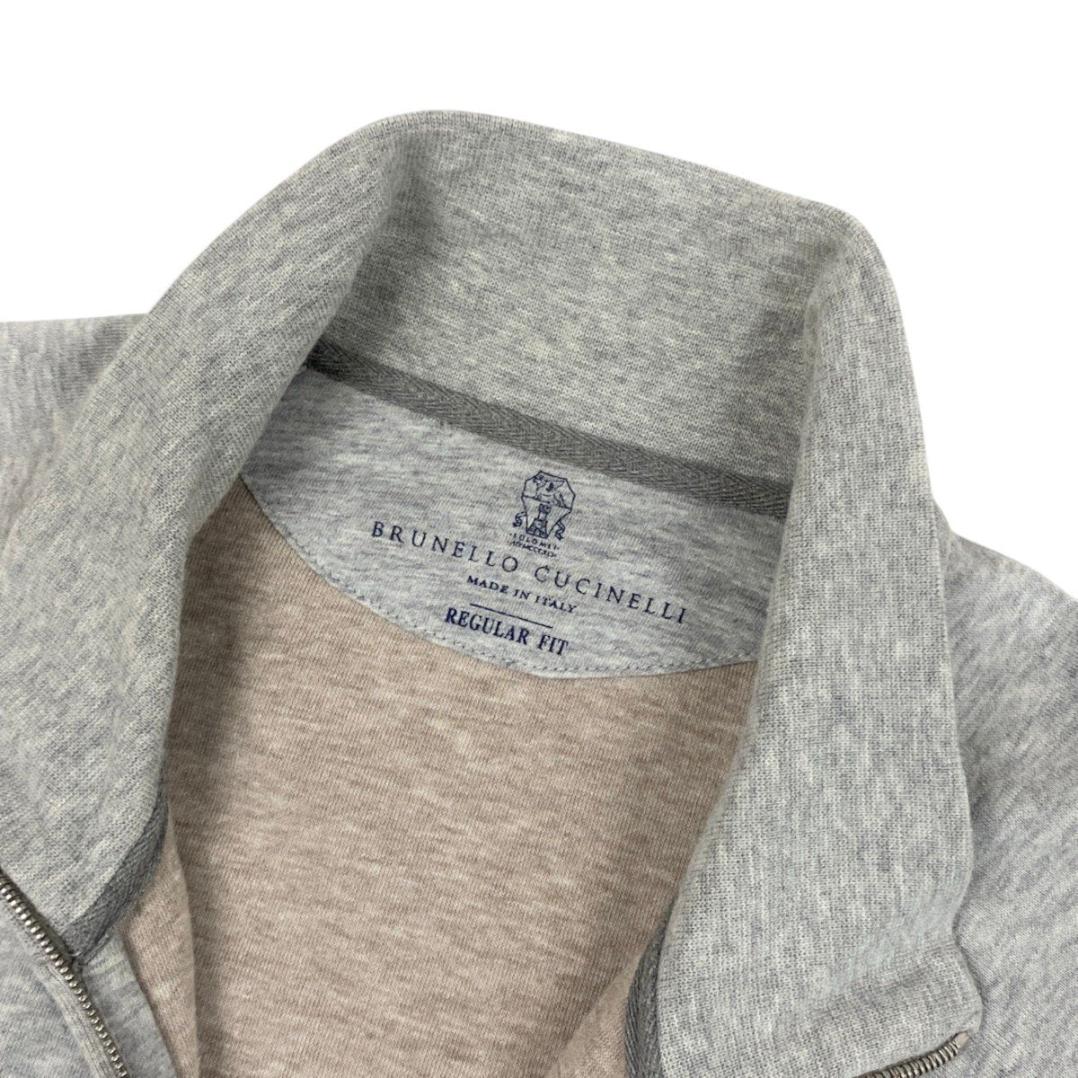 5i30 BRUNELLO CUCINELLI ブルネロクチネリ ハイネック ジップアップパーカー ジャケット イタリア製 羽織 DE92893 REGULAR FIT グレー メンズ 男性用u02t