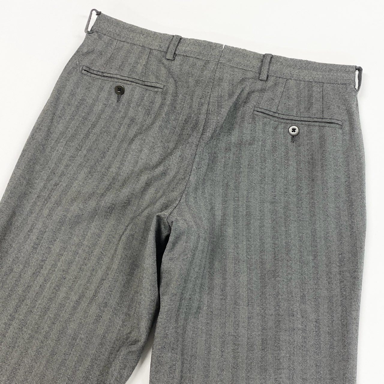 22a23 Raffaele Caruso ラファエルカルーゾ シングルスーツ セットアップ ビジネス 46 7R グレー ヘリンボーン ウールカシミヤ メンズu02t