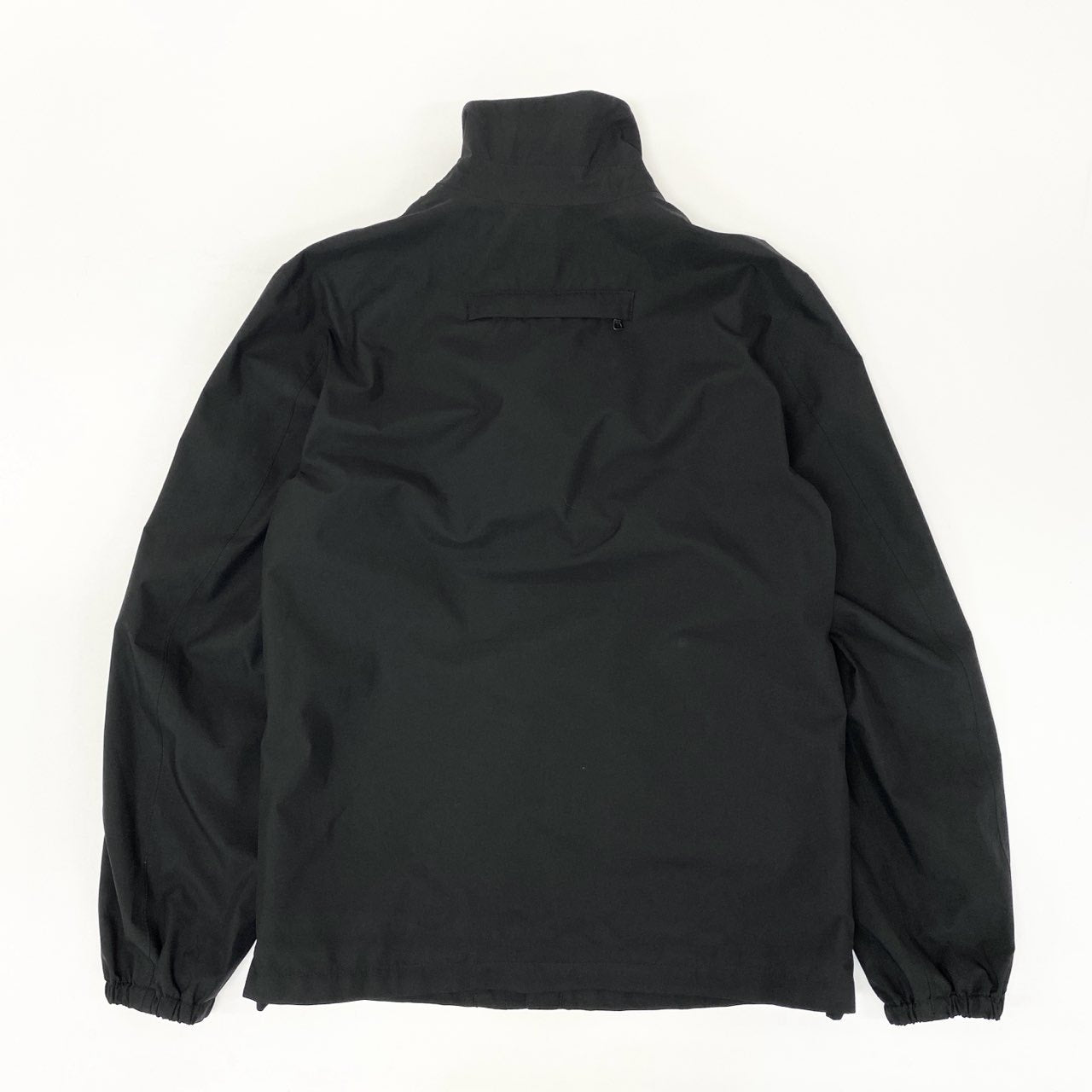 53j28《美品》 PRADA SPORT プラダ スポーツ 00s 袖ロゴ フルジップ ナイロンジャケット SGV84B 48 ブラック フード付 Y2K Vintage ヴィンテージt18r