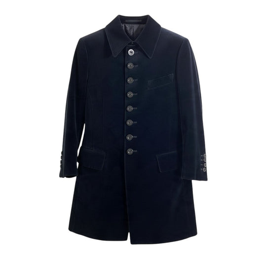 26j20 【美品】 Paul Smith LONDON ポールスミス ベロア ジャケットコート アウター サイズL ブラック メンズ 紳士服u02t
