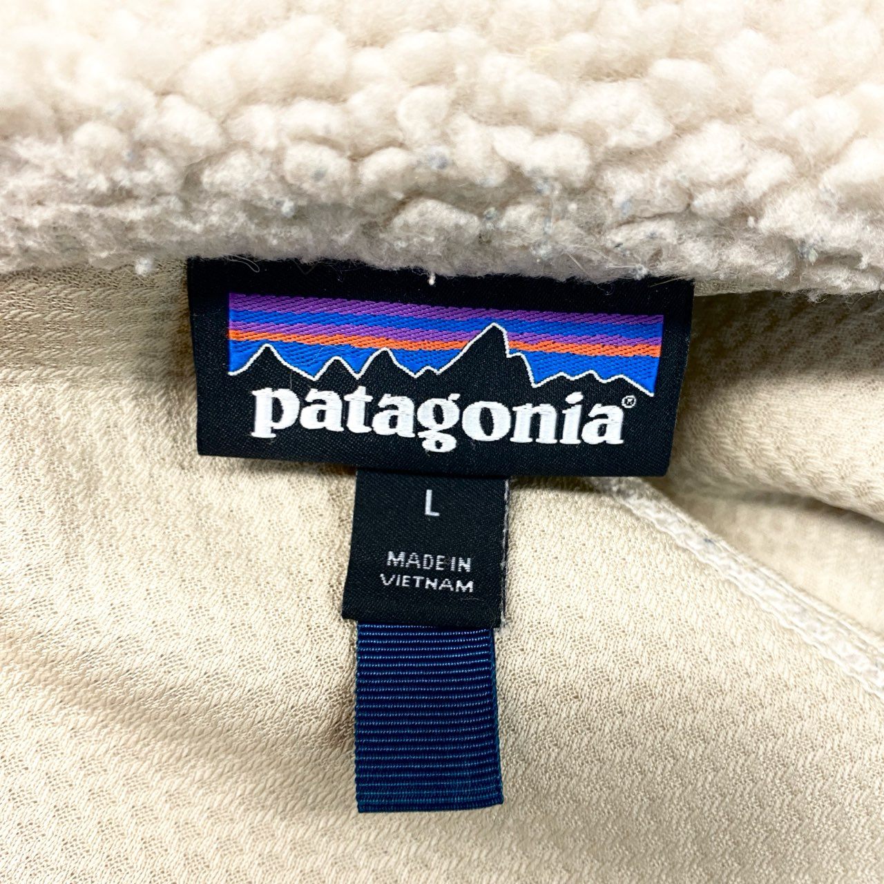 24c16 patagonia パタゴニア CLASSIC RETRO X JACKET クラシックレトロ フリースジャケット L アイボリー メンズu02t