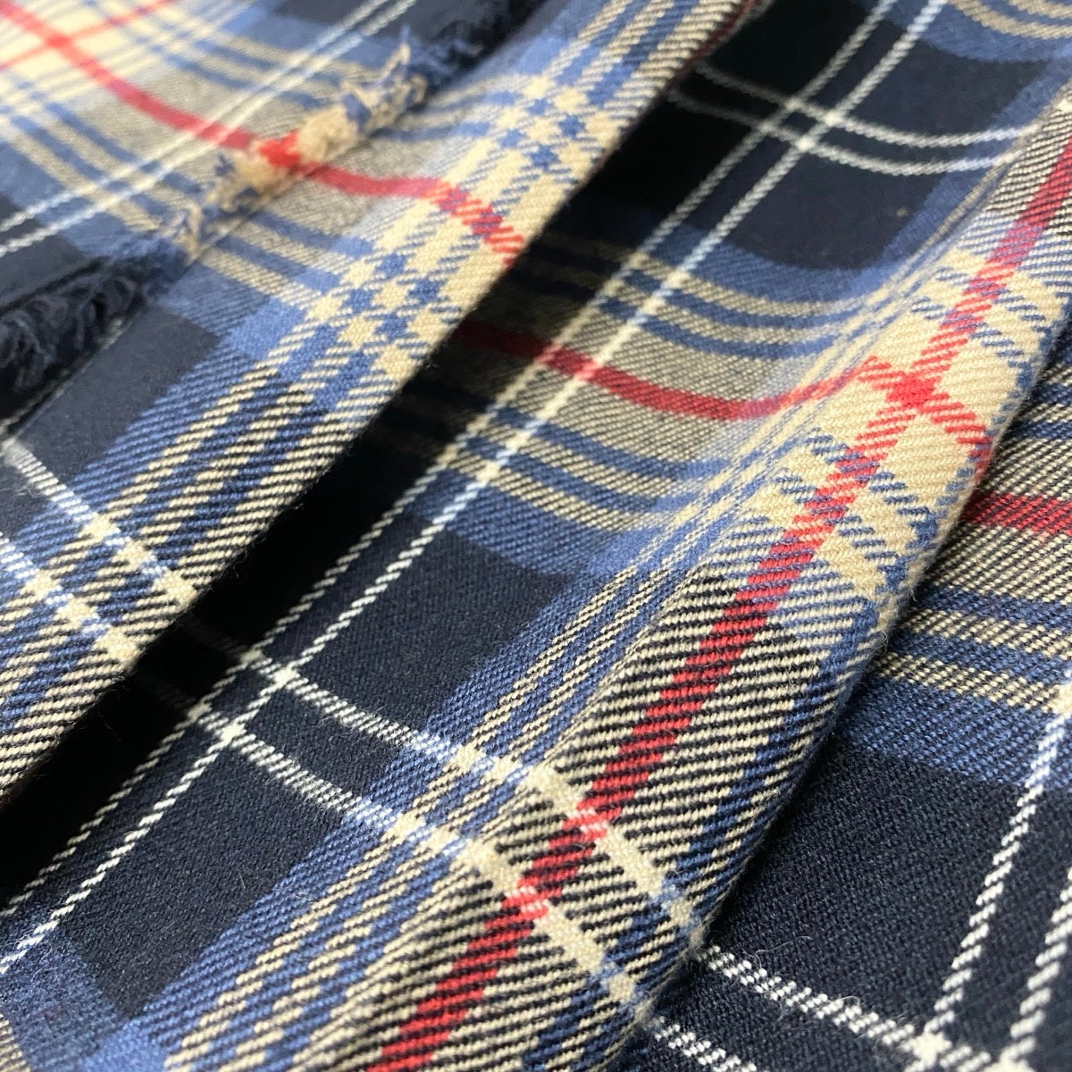 Ig9 BURBERRY バーバリー ラップスカート チェック柄 バックプリーツ サイズS/160 マルチカラー レディースo07t
