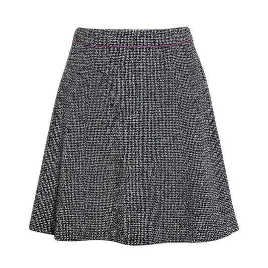 h31 【美品】CHANEL 2003AW ツイードスカート ココマーク 膝丈 P21650 40サイズ マルチカラー レディース 女性用k02i
