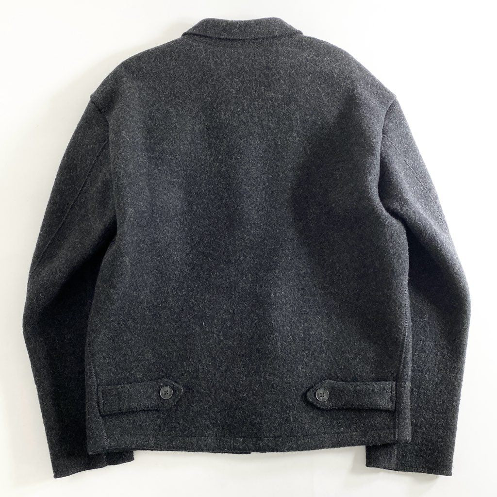 30e4 agnes b. homme アニエスベー オム フランス製 VINTAGE WOOL JACKET ジップアップブルゾン 2 ブラック ビンテージ ジャケット