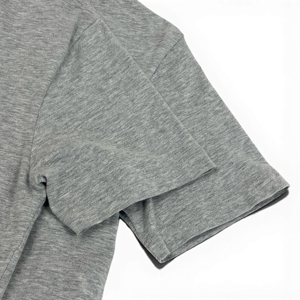 Ie29  SAINT LAURENT サンローラン リバースロゴプリント クルーネック 半袖Tシャツ サイズM グレー コットン100％ レディース 女性服u02t