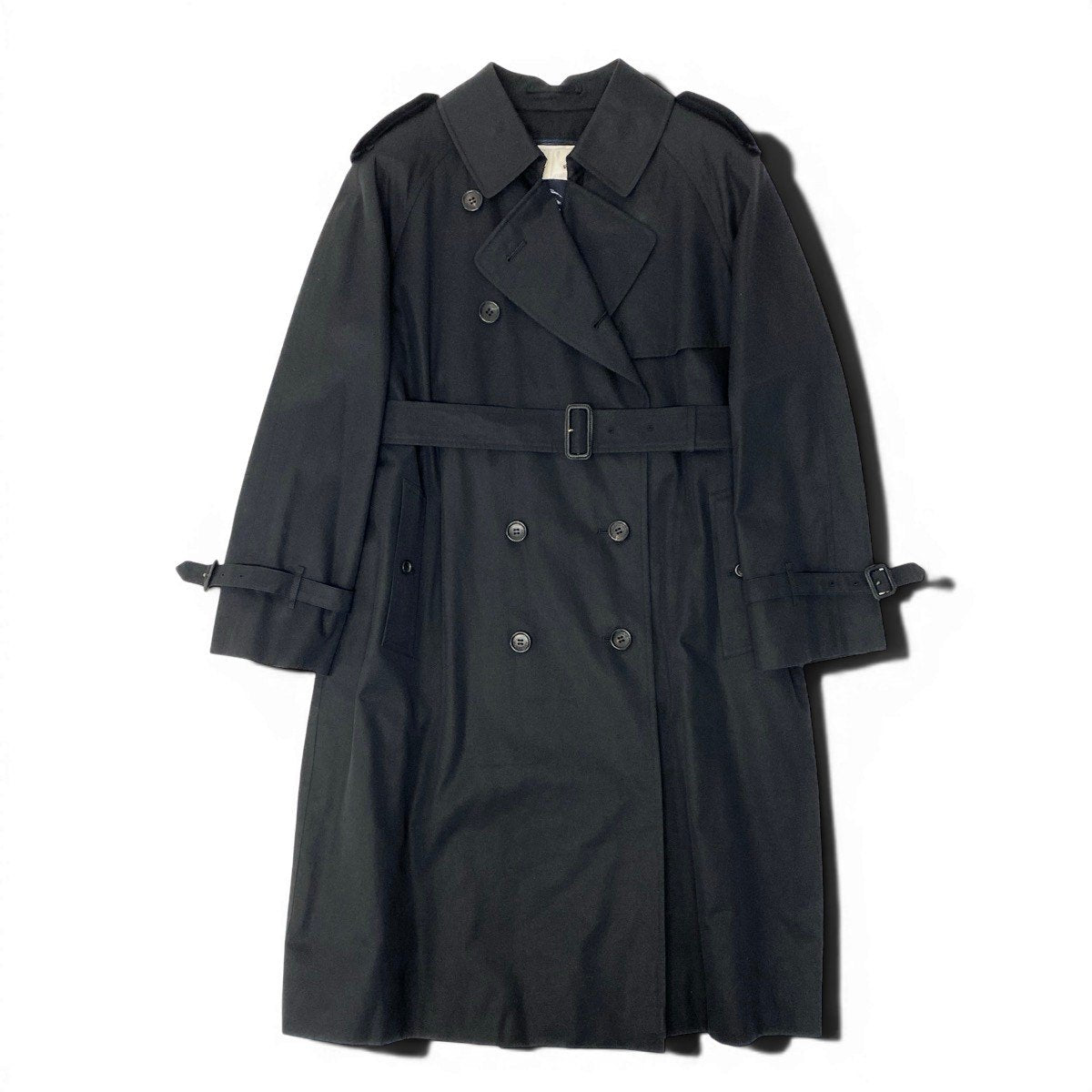 42e13 《極美品》 BURBERRY LONDON バーバリー ノバチェック トレンチコート ライナー着脱可 サイズ13 ブラック 女性用 レディースt18r