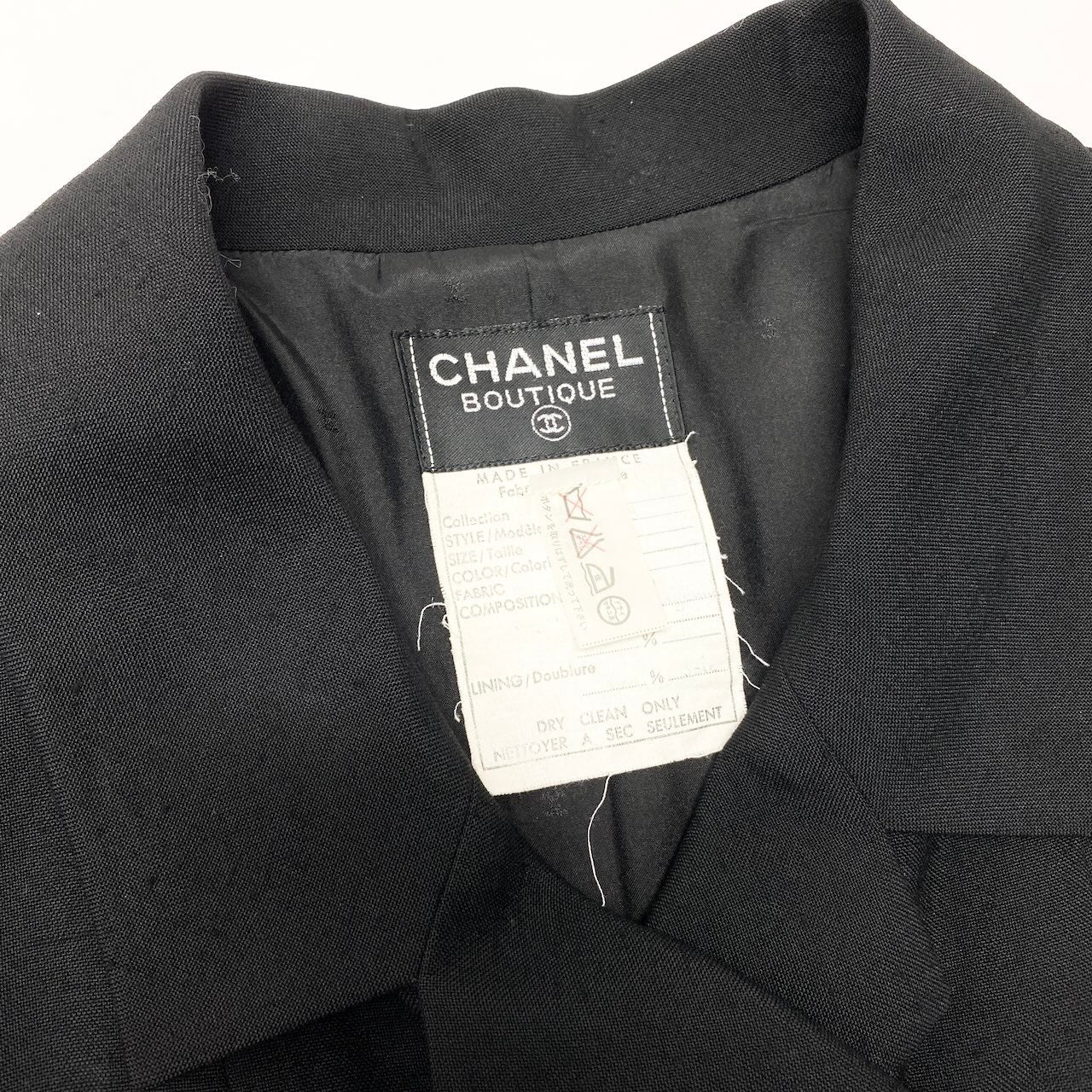 C CHANEL シャネル 1990 VINTAGE 半袖ワンピース 金ボタン ココマーク ドレス 23079 42 ブラック レディースnu1