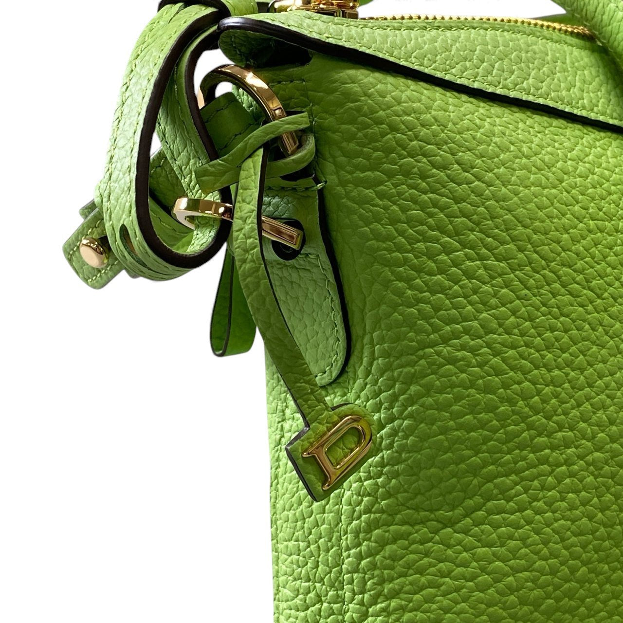 C11【極美品】DELVAUX デルヴォー 2023SS パンスウィング 2way ハンドバッグ ショルダーバッグ ライトグリーン トリヨンソフトレザー レディース 鞄k02i