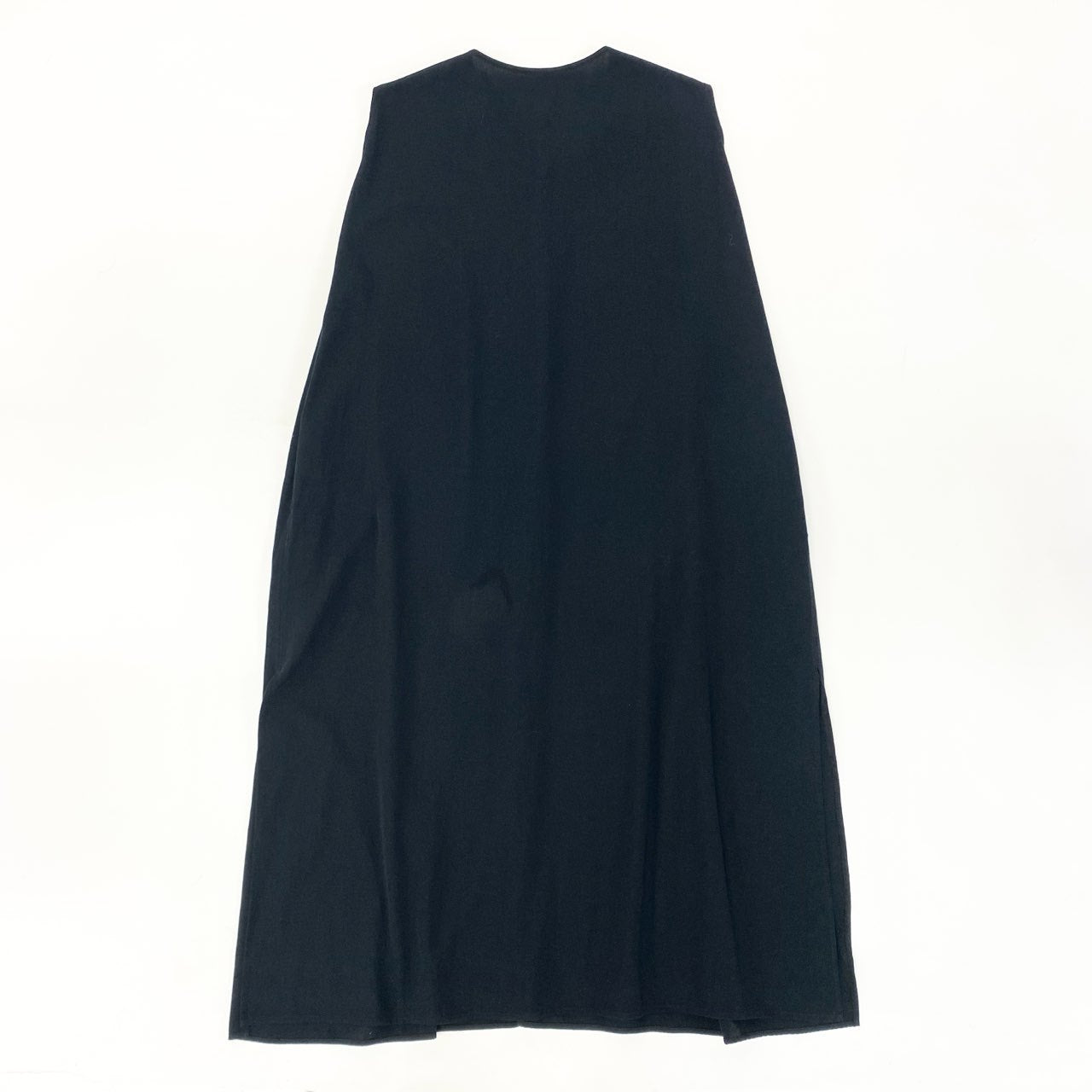 40k18【美品】JURGEN LEHL ヨーガンレール ノースリーブワンピース ロングワンピース コットン100％ 日本製 J0112FV511 Mサイズ ブラック レディースu02t