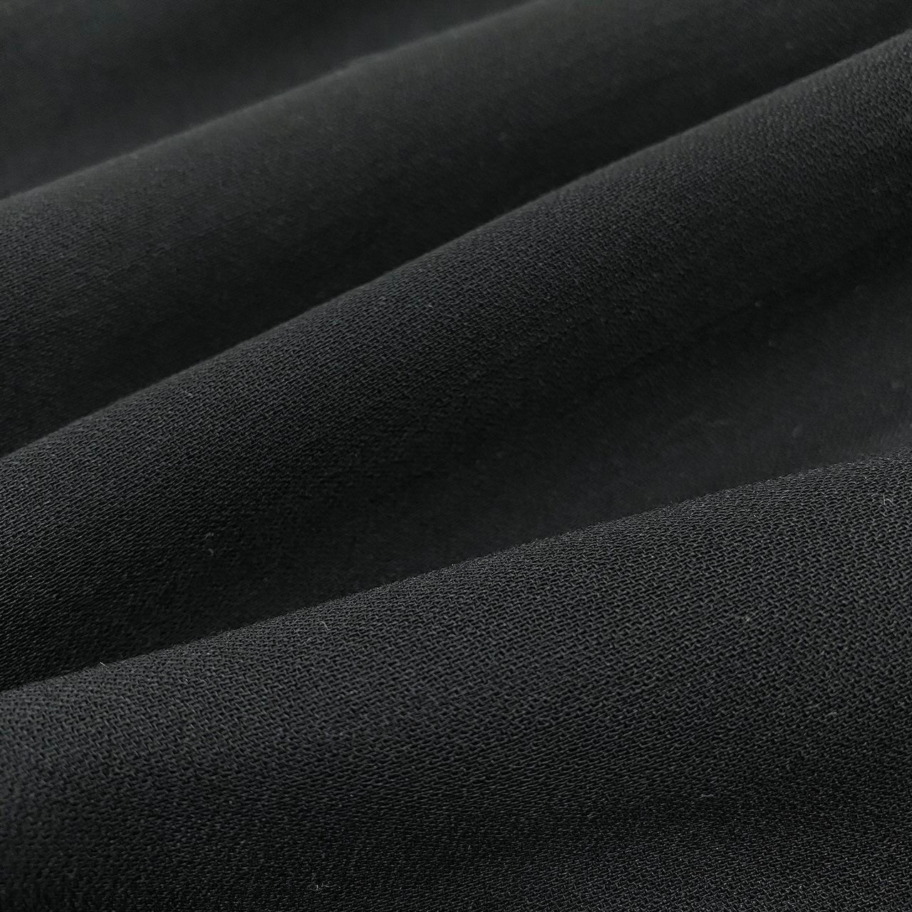 84c27 GLAMOUR by GIVENCHY ジバンシィ ロングシャツ チュニック丈 ウールブレンド ロングスリーブシャツ 薄手 レディース 女性服 サイズ44 ブラックu02t