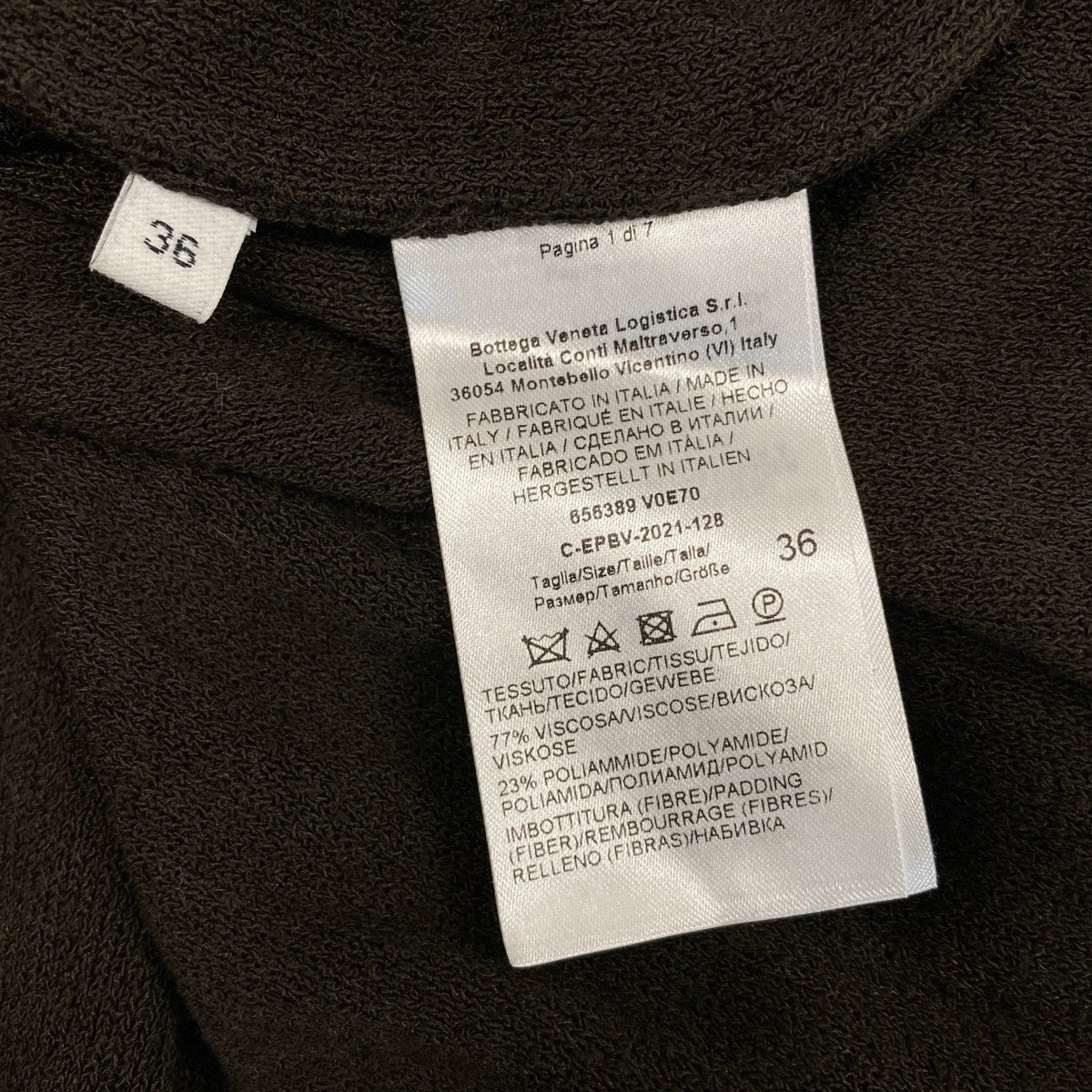 Ef29 【美品】 BOTTEGA VENETA ボッテガヴェネタ SALON01 ニットワンピース ドレスワンピース  サイズ36 ブラウン レディースk02i