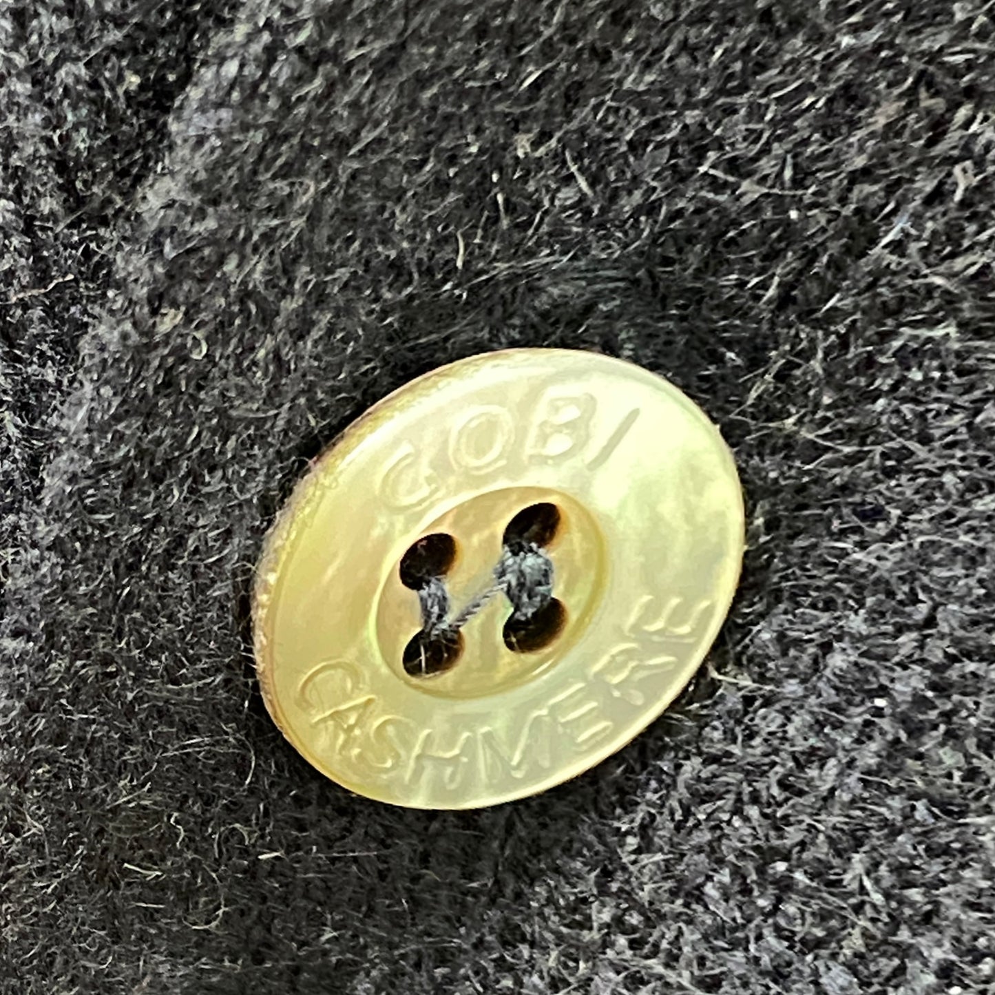 78b12 【新品保管品】GOBI ゴビ カシミヤニットカーディガン Vネックカーディガン カシミア モンゴル製 Lサイズ ネイビー カシミヤ100％ メンズ 男性用u02t