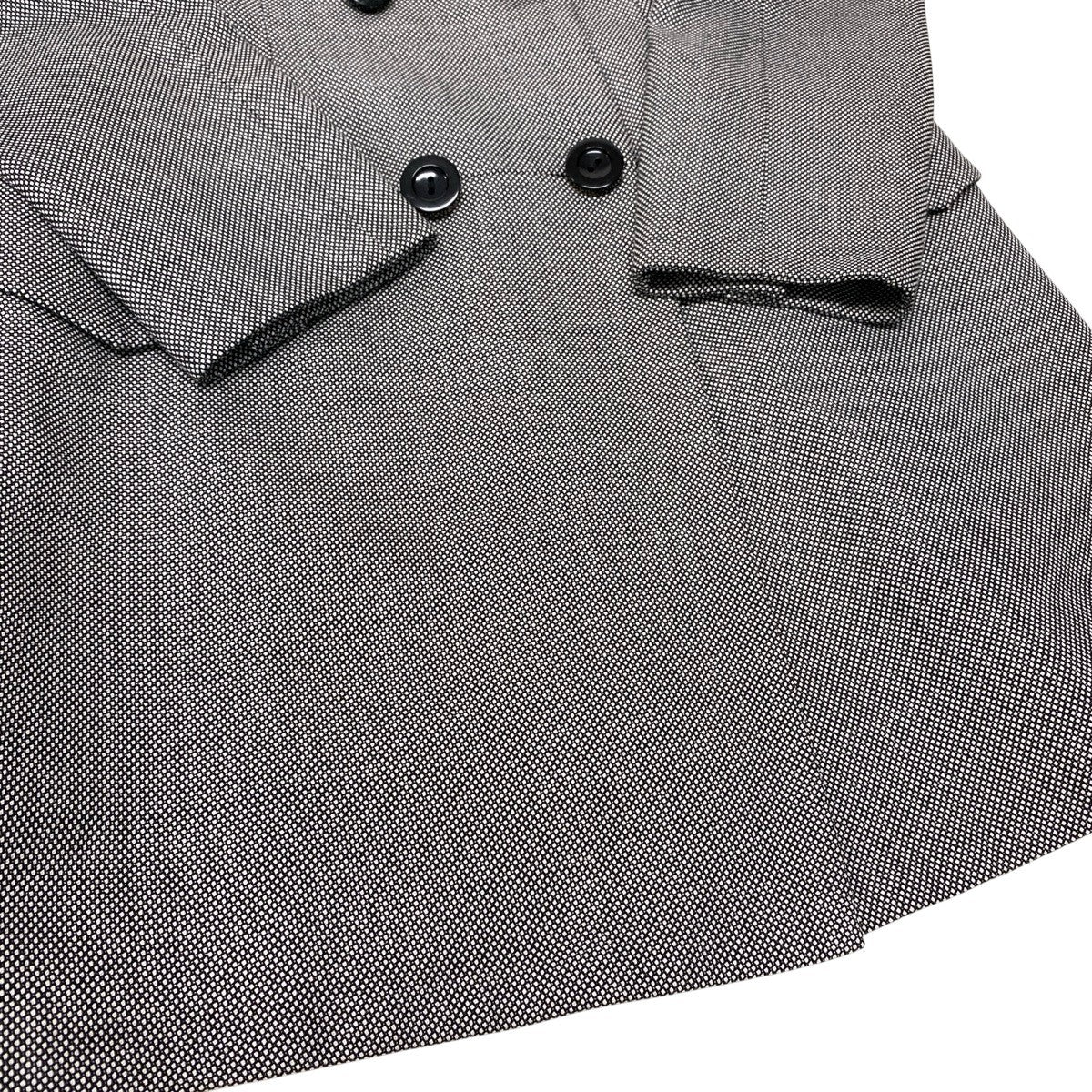 Eh10 Christian Dior クリスチャンディオール ダブルブレスト ジャケットコート ブラック ホワイト レディースo07t