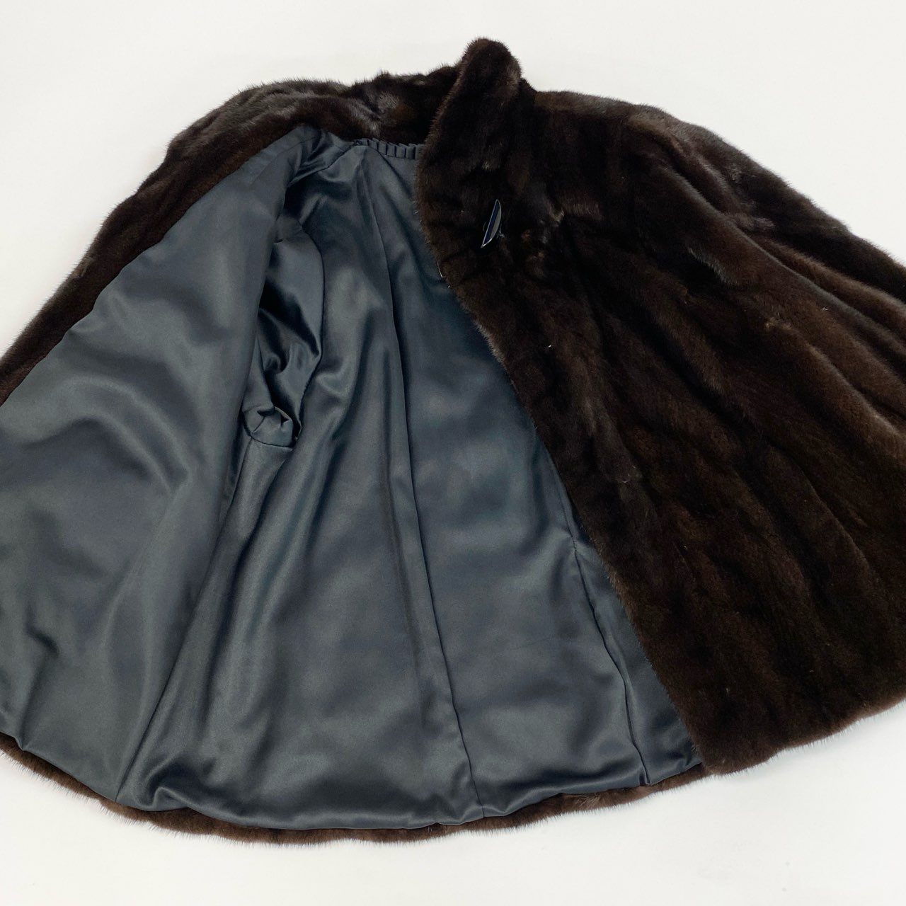 75b20 Junko Yamamoto ジュンコヤマモト BLACKGLAMA ブラックグラマ マホガニーミンクコート サイズF ブラウン 最高級毛皮 Mink Fur Coatt18r