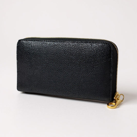 k18《新品同様》 CIMABUE チマブエ エイ革 スティングレイ 本革 長財布 ラウンドファスナー財布 グレー系 エイ革 メンズu02t