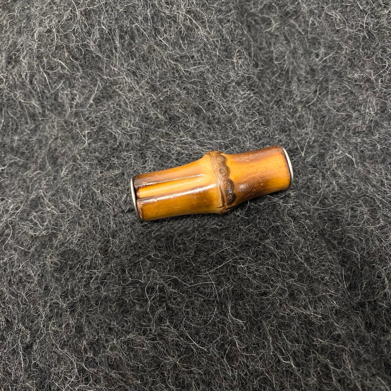 49d5 GUCCI ヴィンテージ グッチ バンブー オーバーコート フーディコート アルパカ100 サイズ40 グレー ユニセックスk02i
