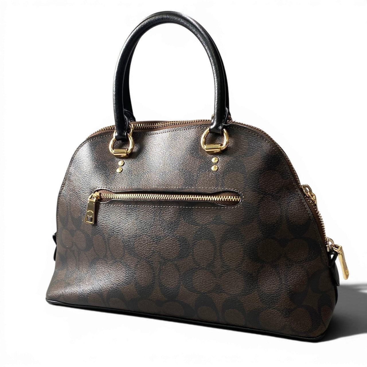 g9 COACH コーチ ケイティ シグネチャー ハンドバッグ Katy Signature Handbag 2558 ブラウン カバン 鞄t18r