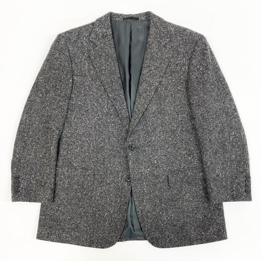 23L22【美品】BURBERRY バーバリー テーラードジャケット ツイードジャケット 日本製 BB5サイズ グレー系 カシミヤ100％ メンズo07t