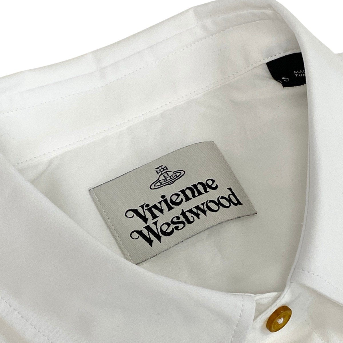 Ie28 【未使用タグ付】 Vivienne Westwood ヴィヴィアンウエストウッド 26ss 現行 CLASSIC 半袖シャツ 24010004 W009Q サイズ54 ホワイト コットン100％ メンズ 紳士服u02t