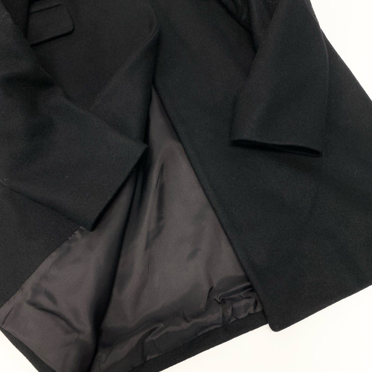 82a15 ETRO エトロ チェスターコート ロングコート ペイズリー 刺繍 ウールブレンド イタリア製 レディース 女性用 サイズ42 ブラックu02t