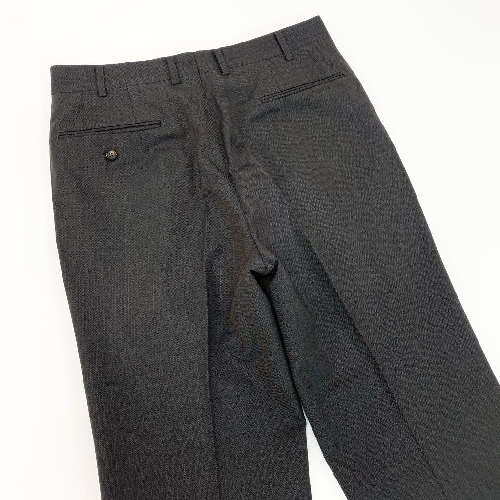 54l28 Burberrys バーバリーズ スーツセットアップ テーラードジャケット スラックスパンツ 94-84-165 AB4 ダークグレー ウール100％ メンズ 男性用o07t